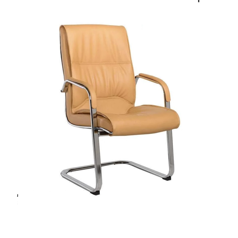 Ghế chân quỳ phòng họp da màu cam