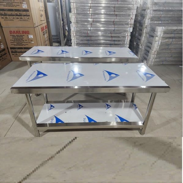 bàn chặt inox 1m8x60cm thanh lý