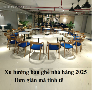 bàn ghế nhà hàng đơn giản
