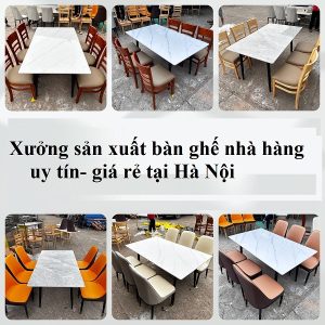 các mẫu bàn ghế được sản xuất tại chợ đồ cũ Thưởng Thưởng