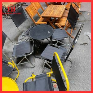 ghế xếp cafe inox hợp cho quán cafe vỉa hè, trà sữa và dùng trong gia đình