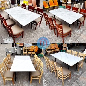 Một số mẫu bàn ghế quán ăn giá rẻ – đẹp ấn tượng nhất 2025