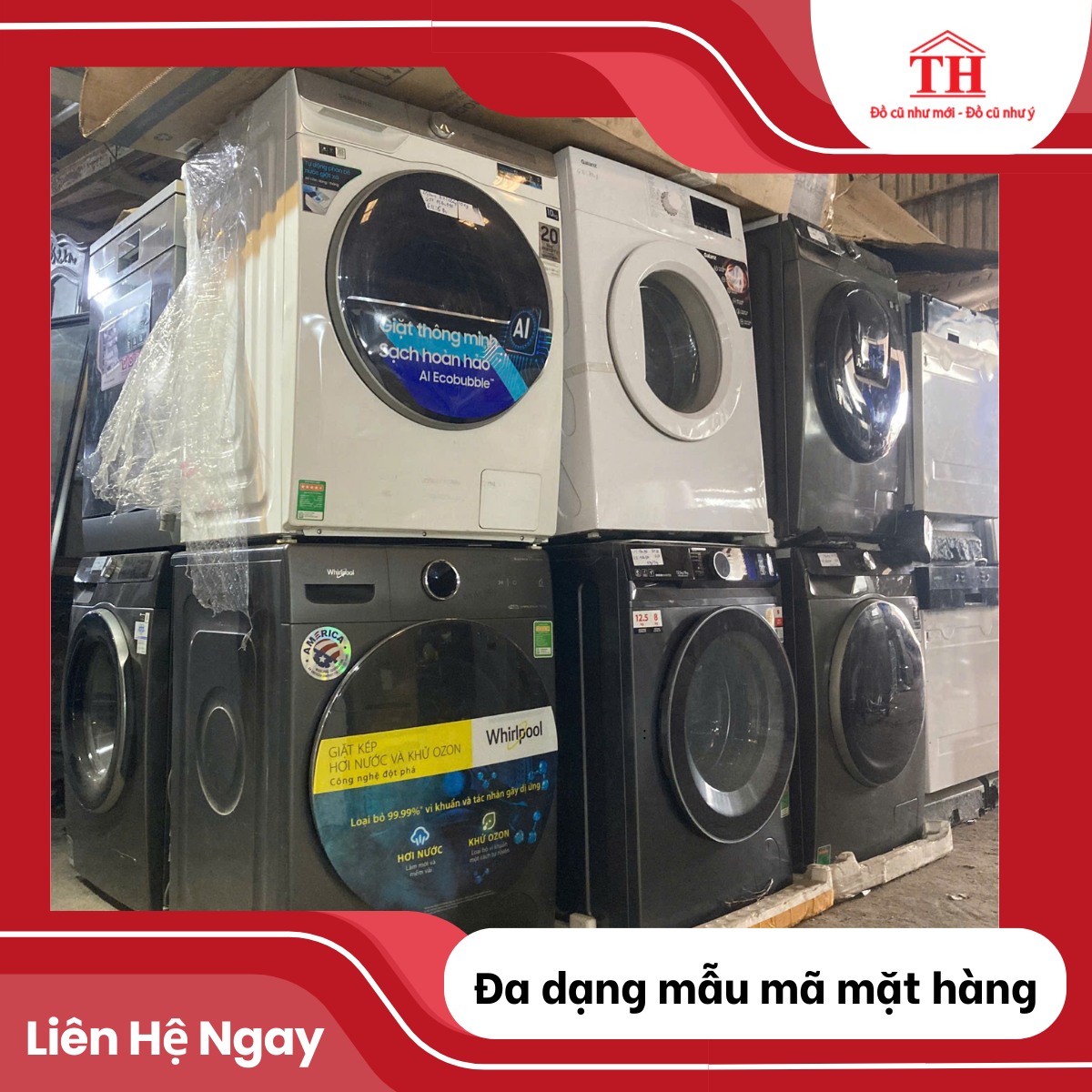 Thanh lý máy giặt hàng trưng bày – Có nên mua không? Giải pháp an tâm tại chợ đồ cũ Thưởng Thưởng