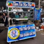 xe bán trà sữa trái cây