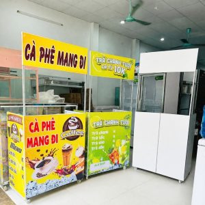 xe bán trà cafe mang đi