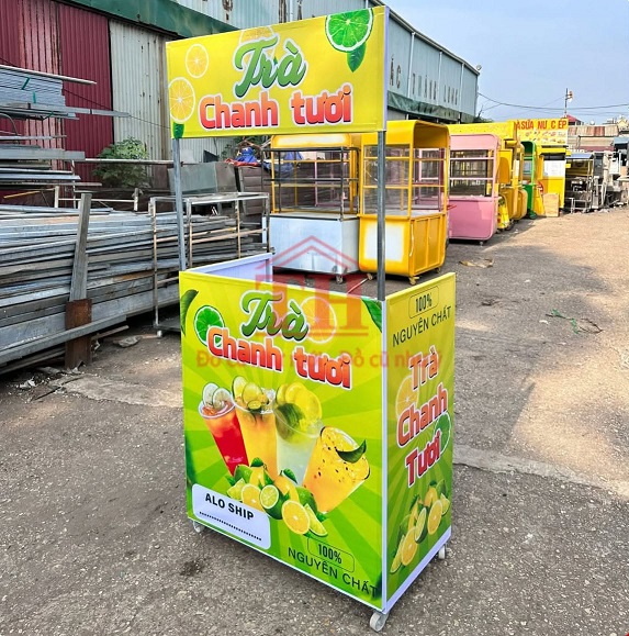 Xe trà chanh gấp gọn